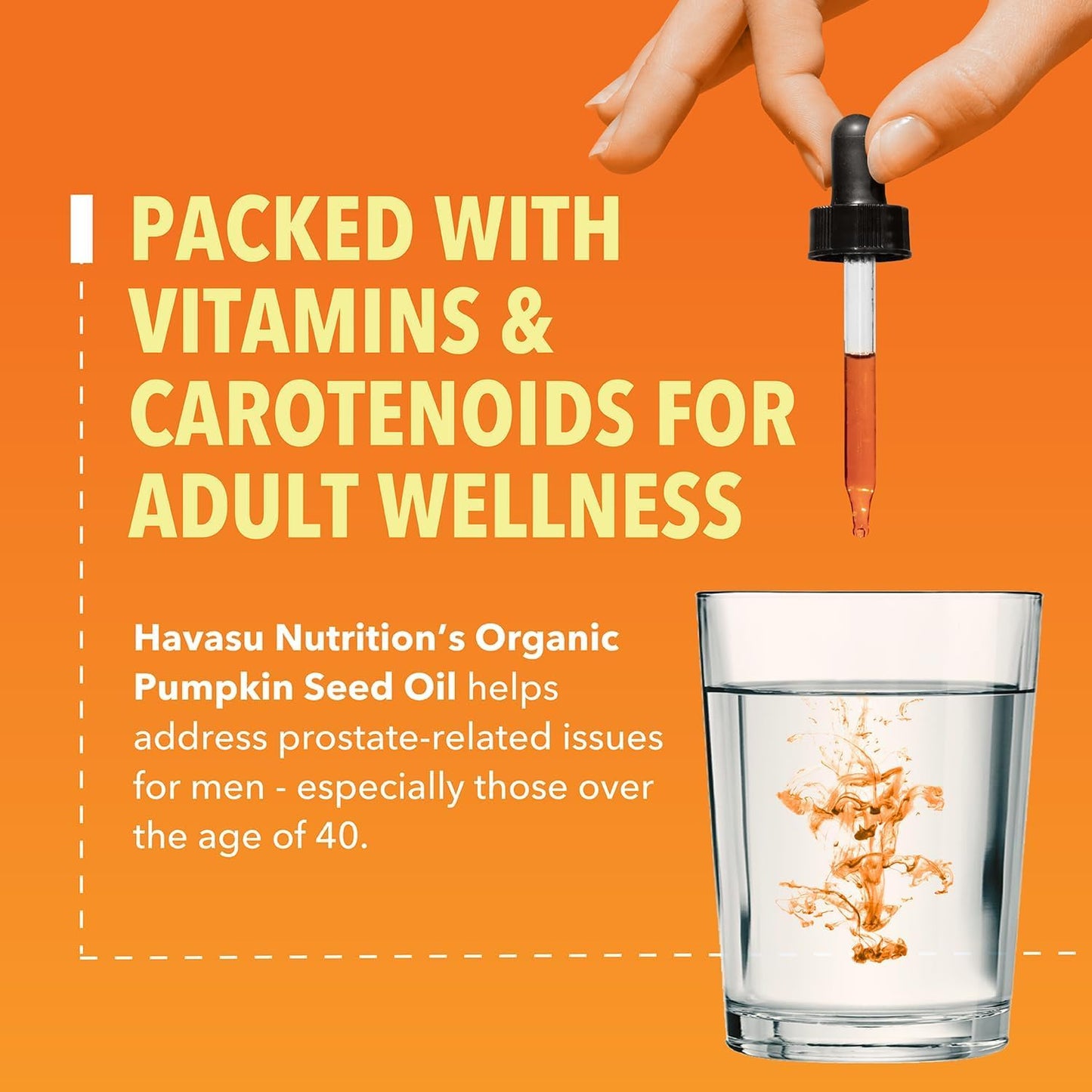 Organic Pumpkin Seed Oil Cold-Pressed, USDA Certified, Unflavored, 1 Fl Oz | Vegan, Non-GMO Pumpkin Seed Liquid Drops for Men and Women, Hair Health, Hormone Balance, and Prostate Health, 2-Month Supply