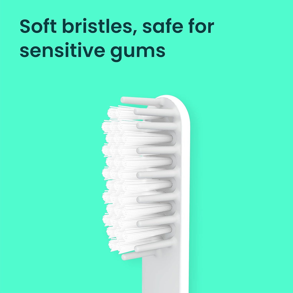 quip Sonic Toothbrush Replacement Heads for Adults, White, 3 Pack