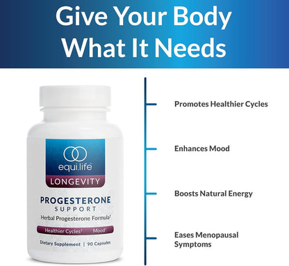 Equilife - Daily Activated Multi-Vitamin (30 Servings) and Progesterone Support (90 ct.) Bundle, 21 Essential Vitamins and Herbal Hormone Supplement