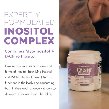 Femositol® Myo-Inositol & D-Chiro Inositol Complex Supplement - Clinically Validated 40:1 Ratio (Vitamin B8)| Hormonal Balance & Healthy Ovarian Function Support (90 Capsules – 30 Servings)