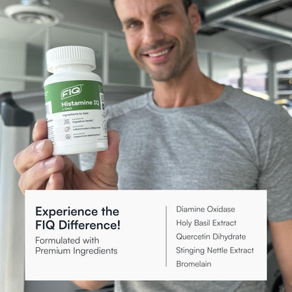 Formula IQ - Histamine IQ - Diamine Oxidase (DAO) Enzyme Supplement - DAO Histamine Blocker - Immune Support - 60 Capsules