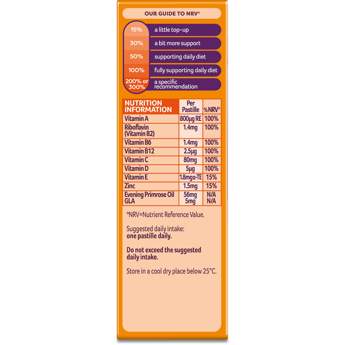 Bassetts Vitamins 12-18 EPO Orange & Passion Fruit 30's, 94.2 g, Orange and passionfruit