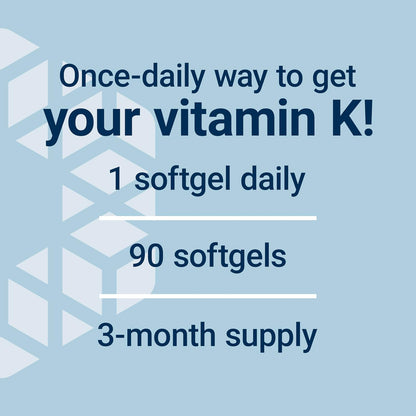 Life Extension Super K, Vitamin K Supplement, 2000 Mcg Vitamin K and 1180 Mcg Vitamin K2, Heart Health, Once-Daily, 90 Softgels | Vitamin K1, K2 MK-7 & K2 MK-4 for Heart & Arterial Health and Calcium Balance; 3-Month Supply, 1 Daily, Gluten-Free & Non-GMO