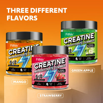 Creatine Monohydrate Gummies with L-Carnitine, 60 Count
