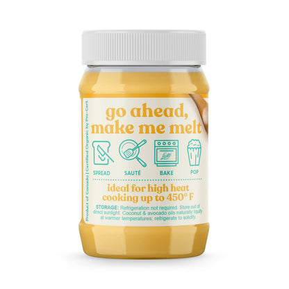 Livlo Organic Vegan Ghee - Plant Based Butter - No Refrigeration Necessary - Dairy, Soy Free, and Gluten Free Substitute to Ghee and Butter - 14 oz.