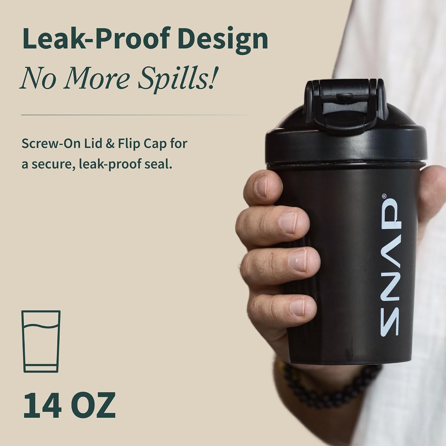 Snap Supplements Shaker Bottle 400ml