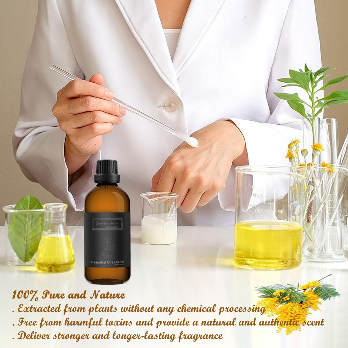 Homnas White Tea Essential Oil 100ML, Hotel Collection 100% Pure and Natural Aromatherapy Oil