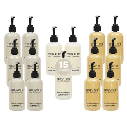 Terra Pure 1-Shoppe | Spa Collection 15 Piece Ecobox All-In-Kit | Green Tea Lemongrass 