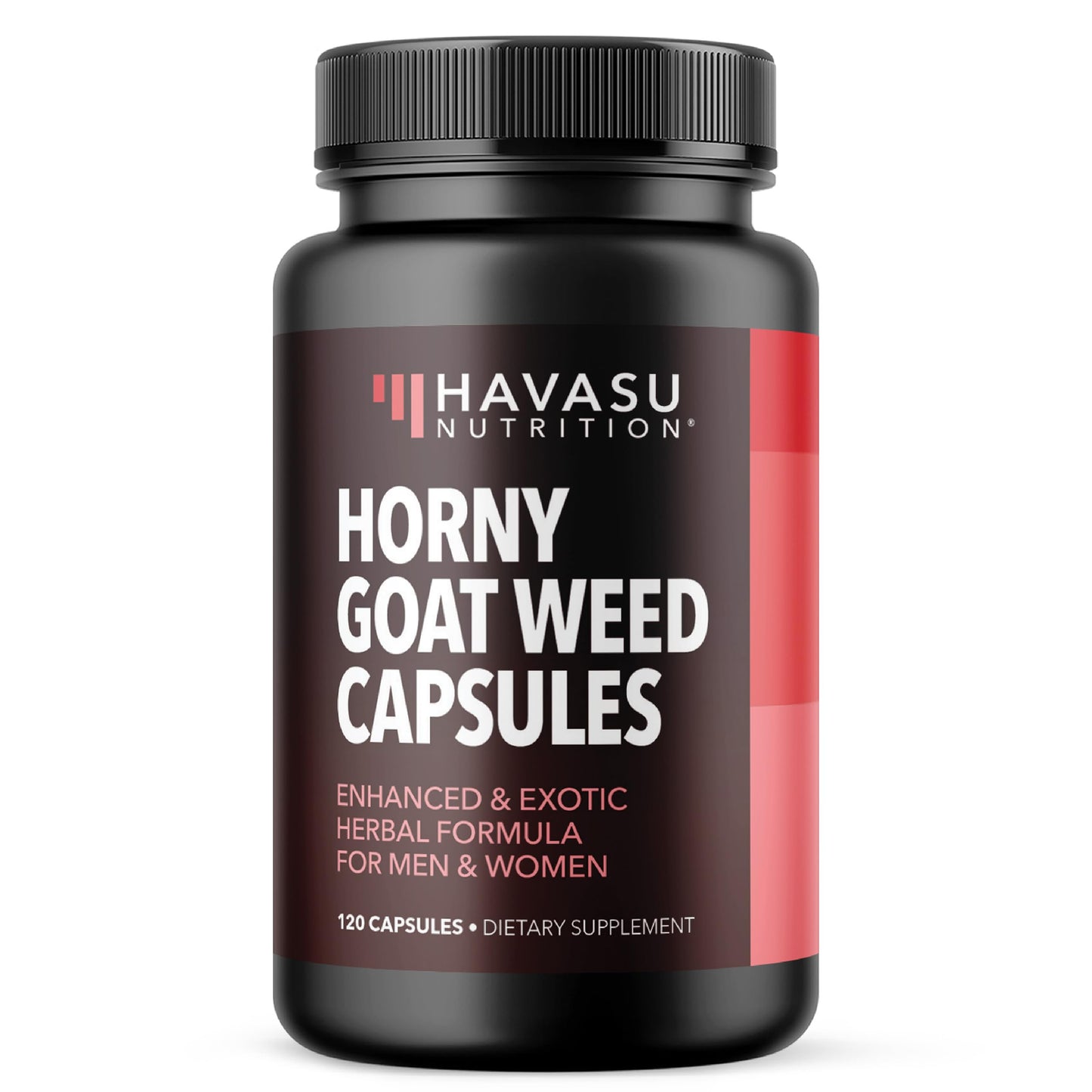 Horny Goat Weed with Maca, Tongkat Ali and Saw Palmetto, 30 Servings | Vegan, Non-GMO, Gluten free Horny Goat Weed Capsules for Men & Women, Extra Strength Performance, 60 Count, 1 Month Supply