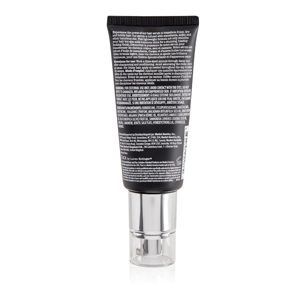 Fixx No Frizz Hair Serum - Anti Frizz Hair Oil for Frizz Control - Hair Serum for Frizzy and Damaged Hairs - Single Tube (2 fl oz/59 ml)