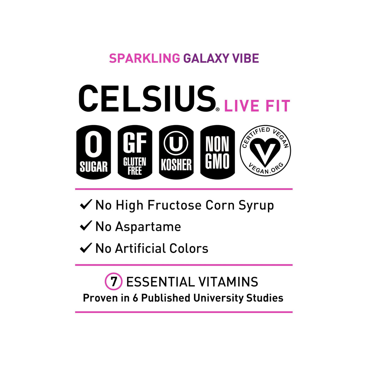 CELSIUS RETRO VIBE Sparkling Sherbet Slush, Sugar Free Energy Drink, 12 Fl Oz (Pack of 12)