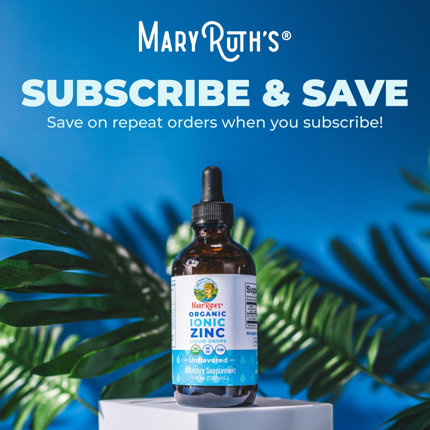 MaryRuth's Organic Liquid Zinc Supplement for Kids & Adults | Immune Support | Skin Health | Antioxidant | Cellular Metabolism | Zinc Sulfate | Vegan | Non-GMO | Sugar Free | Gluten Free | 4 oz