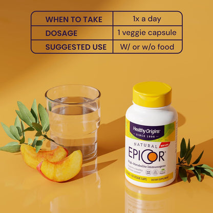 Healthy Origins EpiCor Dried Yeast 500 mg, 150 Veggie Caps