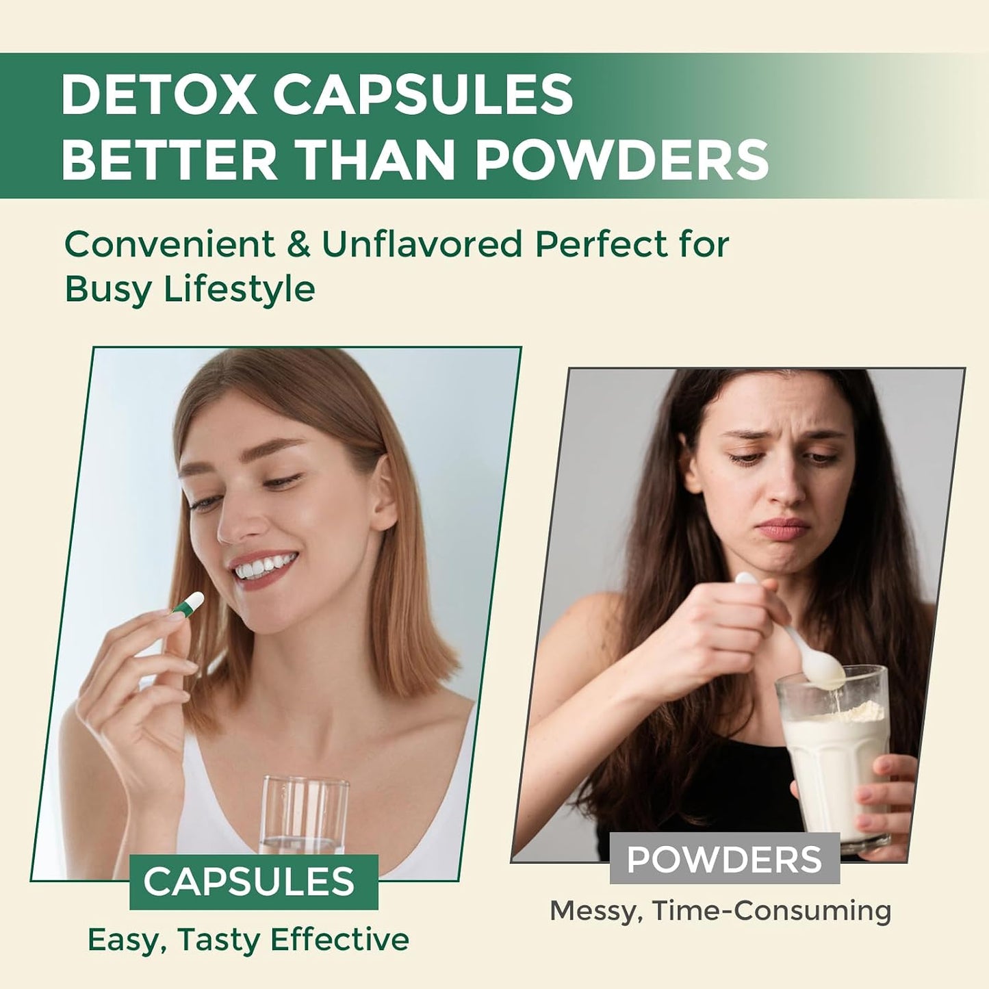 1000 MG Detox & Cleanse Capsules, 26-in-1 Plant-Based Formula for Detoxification, Detox Supplement for Women & Men, Natural Trace Binder, Liver, Antioxidant & Digestive Function, Vegan, 120 Counts