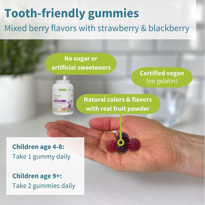 Multivitamin & Minerals for Women + Advanced Kids Multivitamin Gummy Vegan Bundle, with Methylated B-Vitamins, Vitamin A, C, D3 & E, Clean Label, 60 Tablets + 90 Berry Flavor Gummies, by Igennus