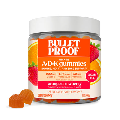 Bulletproof Vitamins A-D-K Softgels, 30 Count, Supplement for Heart, Bone Health and Immune Support