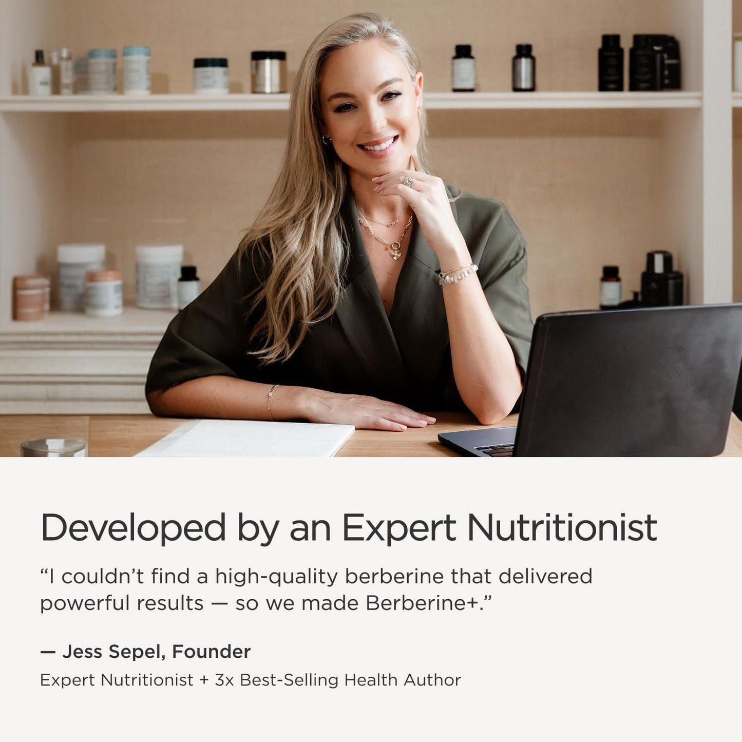 JSHealth Berberine Supplement with Berbevis for Metabolic Health Support. Higher Strength for Blood Sugar Already in the Normal Range and Body Composition. By Nutritionist Jessica Sepel (60 Capsules)