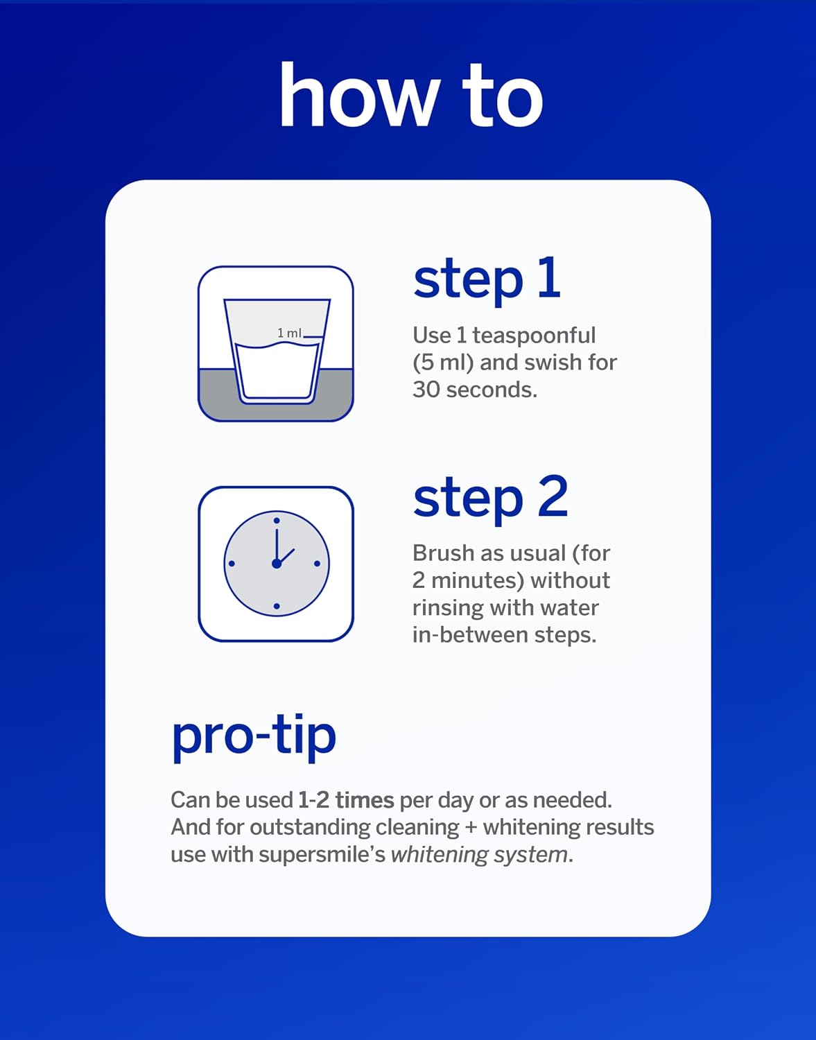 Supersmile Whitening Pre-Rinse, Original Mint, Alcohol-Free, 16 Fl Oz