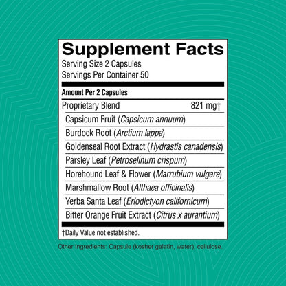Nature's Sunshine Sinus Support EF Herbal Supplement – Targeted Respiratory Support, Healthy Nasal Passages, Ephedra-Free, 100 Vegcaps