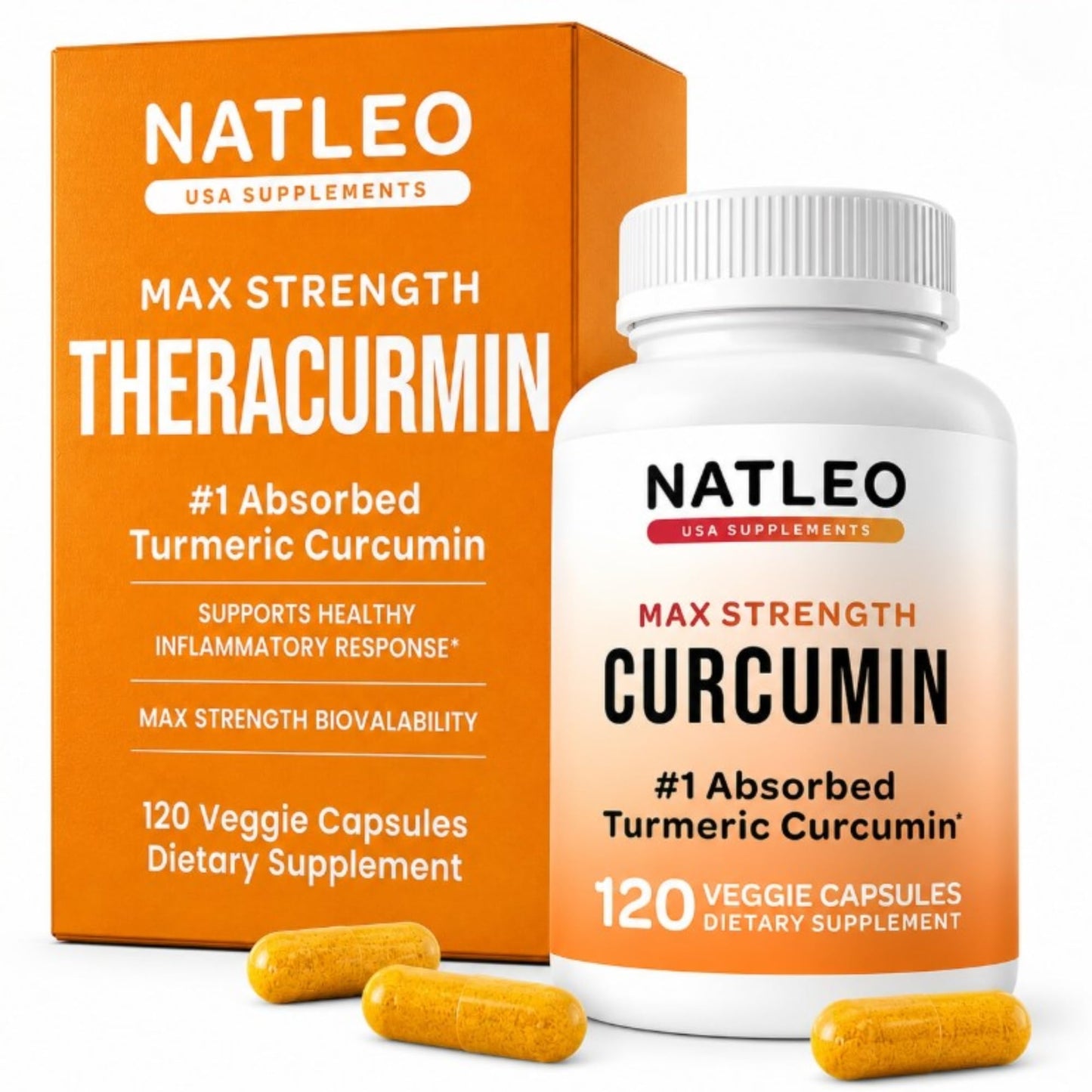 Theracurmin Turmeric Curcumin Supplement, 120 Count, High Absorption Turmeric & Curcumin - Joint Supplement for Men and Women - 42.6X More Bioavailablity