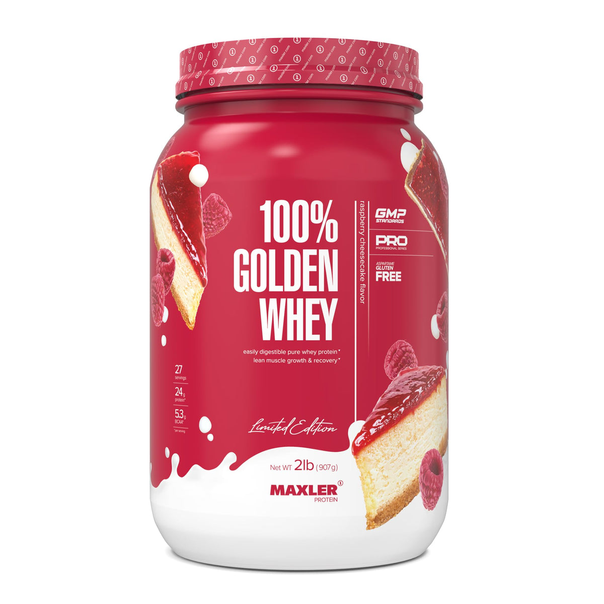 Maxler 100% Golden Whey Protein - 24g of Premium Whey Protein Powder per Serving