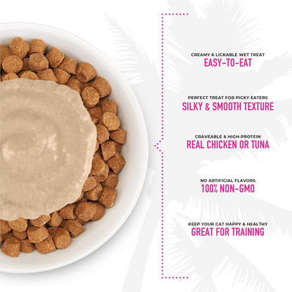 Tiki Cat Stix Mousse Treats, Single Serve Indulgent Lickable Treat or Dry Food Topper, Variety Mega Jar, 0.5 oz. Servings (50 Count)