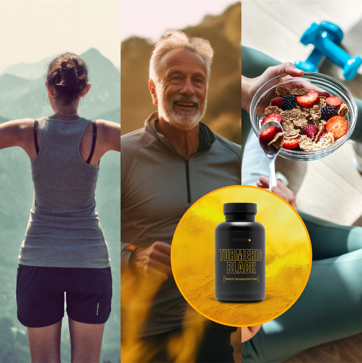 Sculpt Nation by V Shred Powerful Turmeric Supplement - Turmeric Curcumin