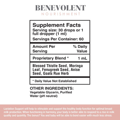 Lactation Supplement Breastfeeding Support Liquid - Breast Milk Supply Increase