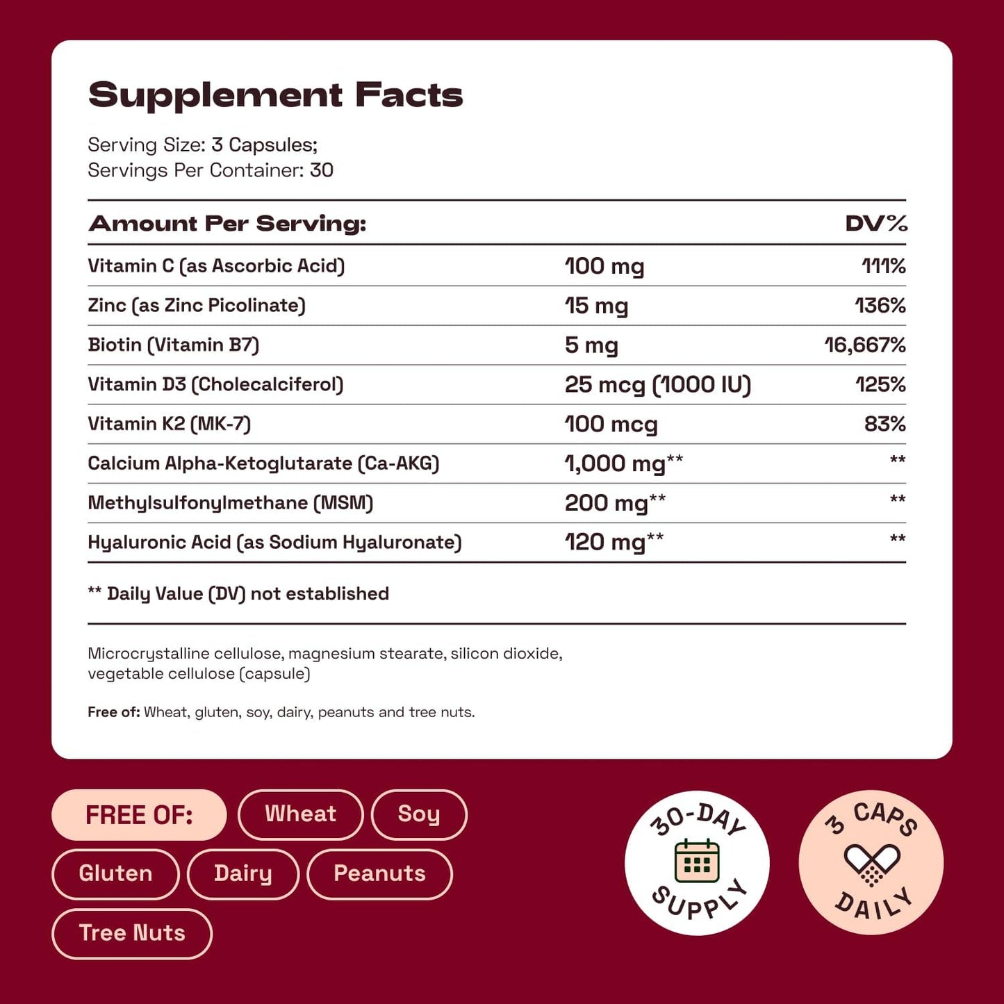 Cata-Kor NAD+ Supplement & Ca-AKG Complex - Liposomal NAD+ Supplement with Resveratrol (60 Capsules) & Ca-AKG, MSM, Hyaluronic Acid & Biotin Beauty Complex (90 Capsules)