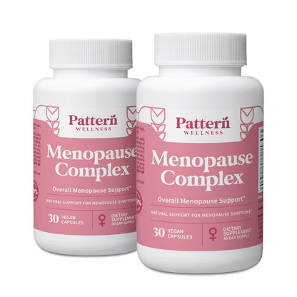 Pattern Wellness Menopause Complex – Herbal Supplement for Women’s Wellness & Hormone Health Support – with Black Cohosh, DIM & Bioperine® – 30 Vegan Capsules, 3rd Party Tested