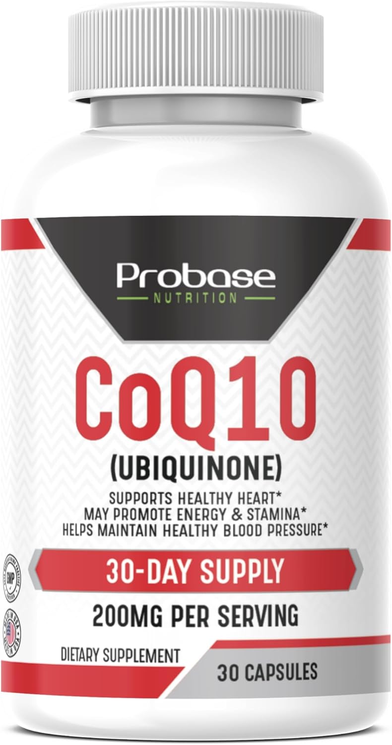 Probase Nutrition CoQ10 (Ubiquinone) 30 Capsules 30-Day Supply