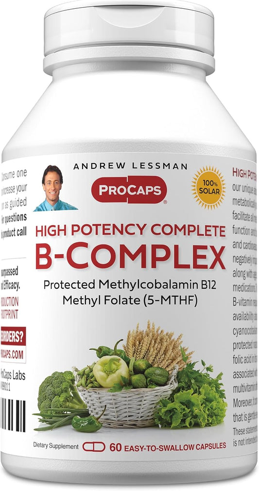 ANDREW LESSMAN ProCaps High Potency Methylated B-Complex 60 Capsules
