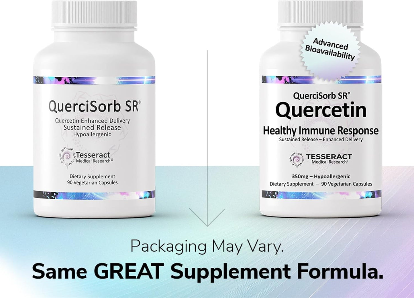 Tesseract Medical Research QuerciSorb SR Quercetin Supplement, Sustained Release, Supports Immune Function and Overall Health, Hypoallergenic. 400 mg, 45 Day Supply
