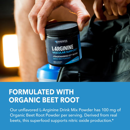 L-Arginine with L-Citrulline Powder, Nitric Oxide Supplement, Mixed Berry | Vegan, Non-GMO Pre and Post Workout Support Powder for Endurance & Recovery, L-Arginine, L-Citrulline, Beet-Root, 30 Servings