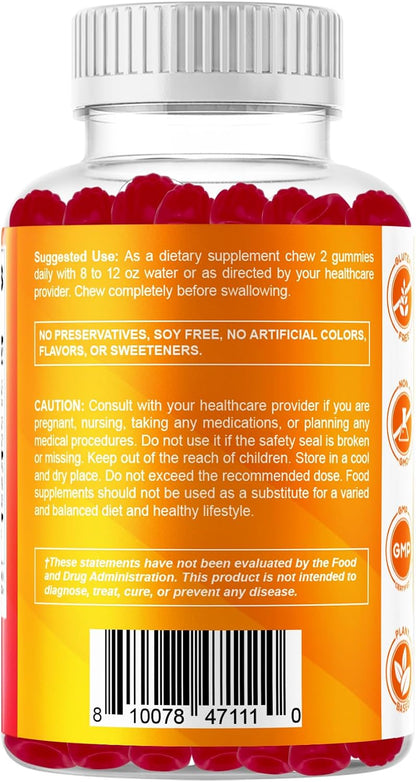 Vitamatic Vitamin D3 + K2 Gummies 60 Count - 2 Pack | D-3 5000 IU + Vitamin K 140mcg for Bone Heart & Immune Support, Pectin-Based, Non-GMO, Gluten-Free