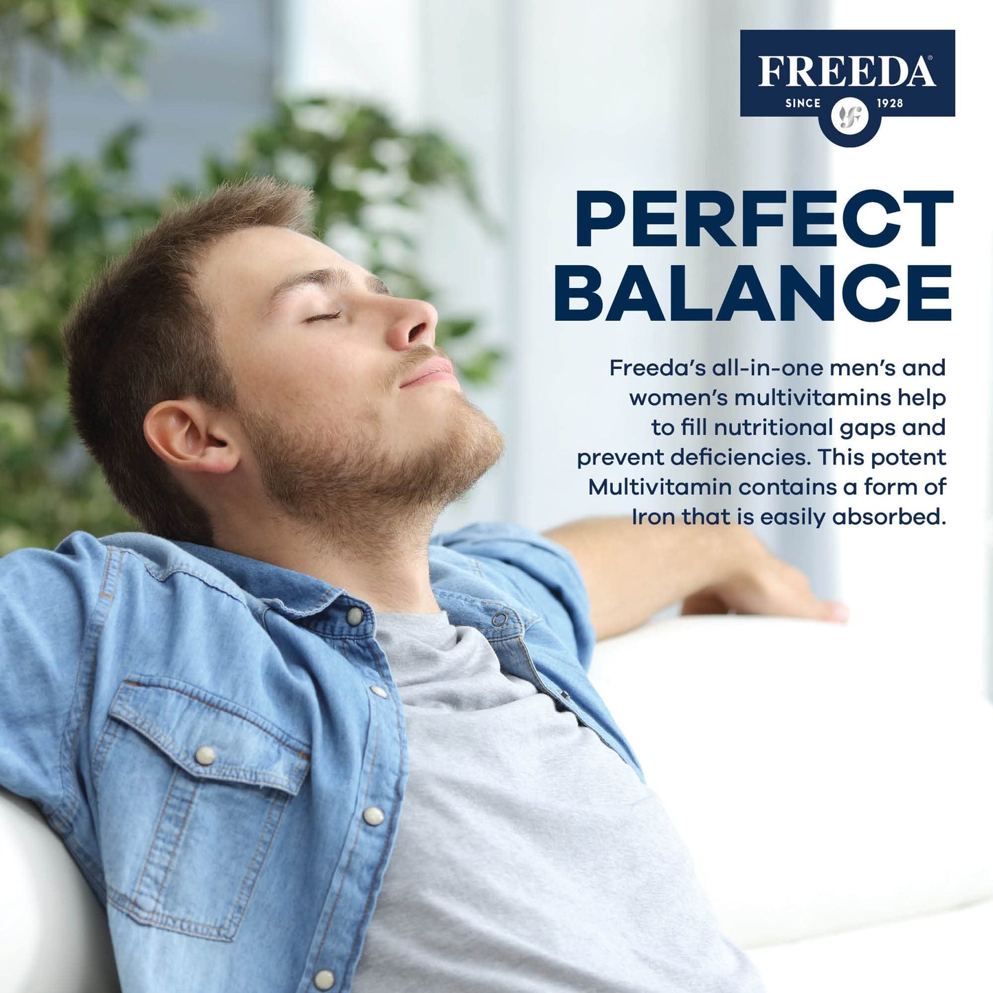 FREEDA Multivitamin – Quintabs-M with Iron – Kosher Multi Vitamins Supplements for Women Health - Multivitamins for Women & Iron-Deficient Men Adult Vitamins Multivitamin (100) | Kosher Multivitamin with Iron Formulated for Women & Men - Supporting Daily