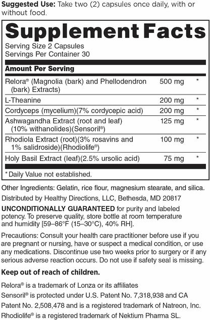 DOCTORS' PREFERRED Cortisol Control, Adrenal & Stress Support, 60 Capsules | Cortisol Support