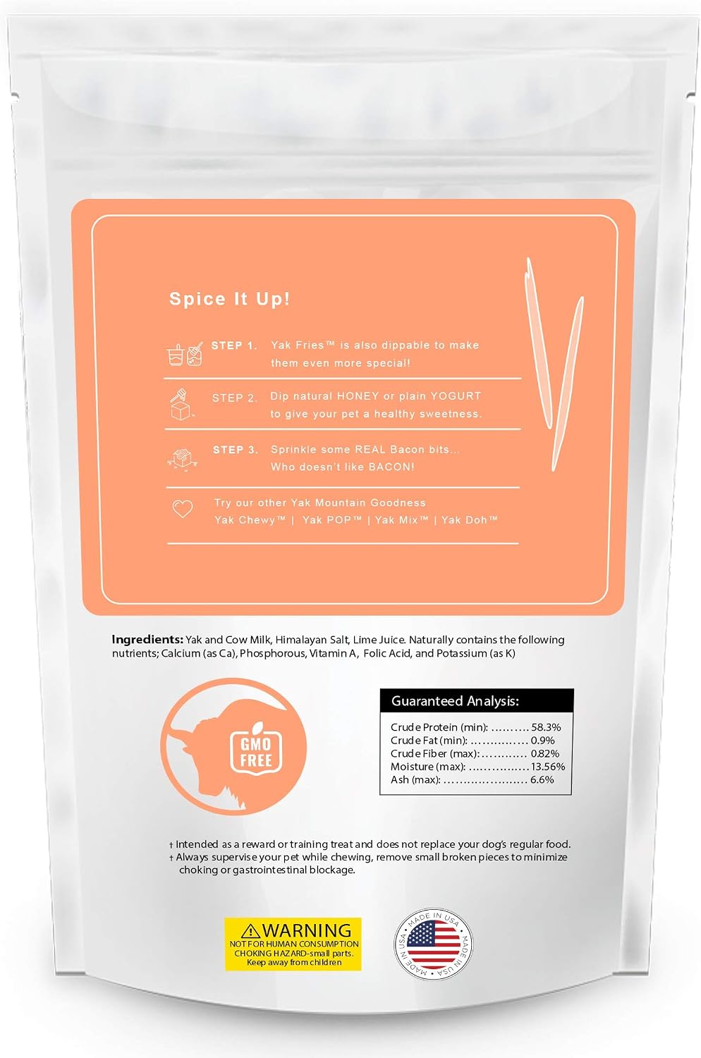 Fries 4oz - Healthy Himalayan Training Treat for Dog