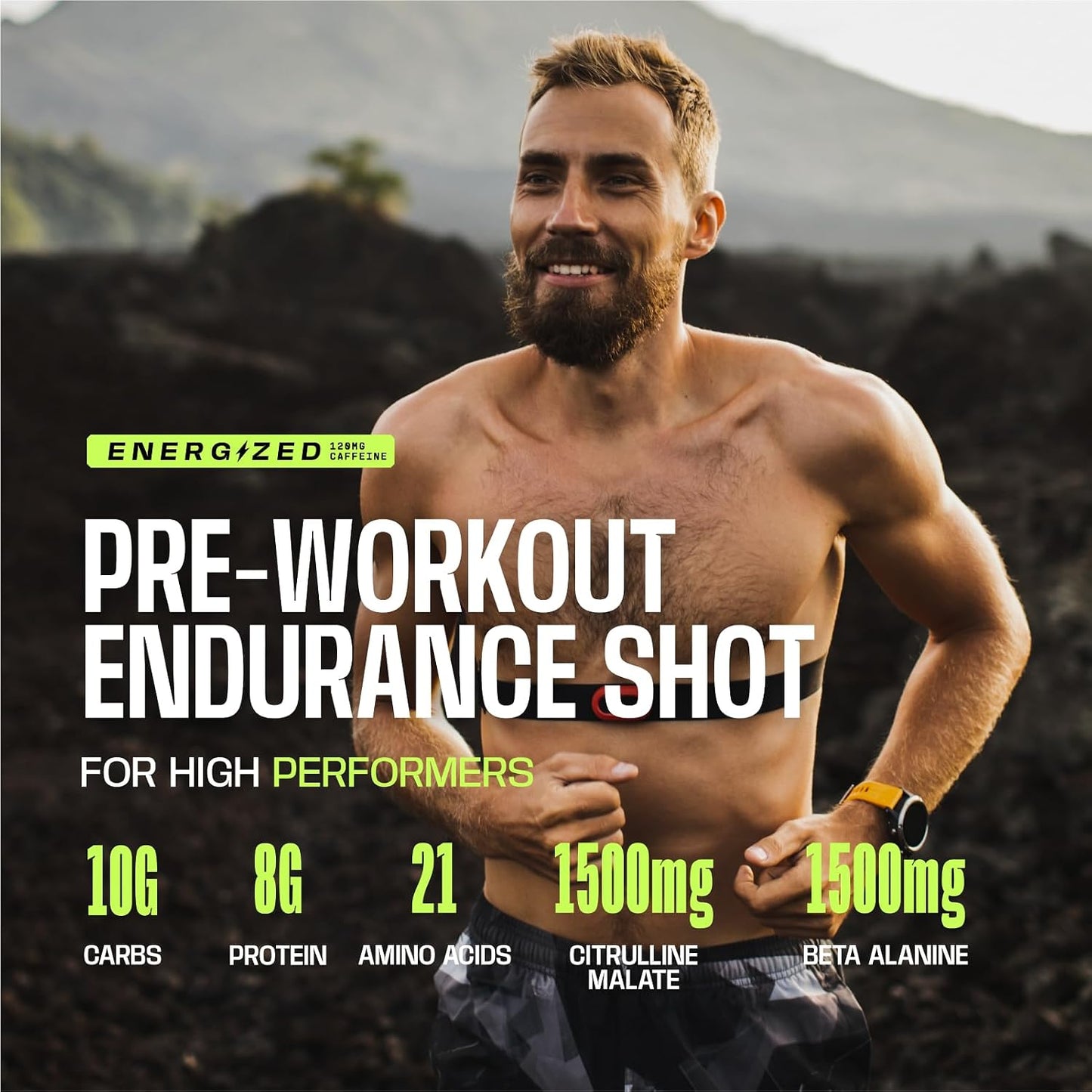 Frog Fuel Ultra Energy Gel & Pre Workout Shot, 120mg Caffeine, Berry, 24 pk | 1500mg Beta Alanine, Electrolytes 8g Protein Nano-Hydrolyzed Grass Fed Collagen, 10g Carbs, Gluten Free, 1.2 oz Gel Packs