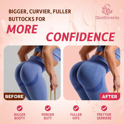 Booty Gummies for Women, BBL Gummies Contains CurvaBoost BBL Herb Blend & Creatine Monohydrate for Booty, Curves & Energy, Zero Sugar, Vegan, Peach Flavor - 60 Counts