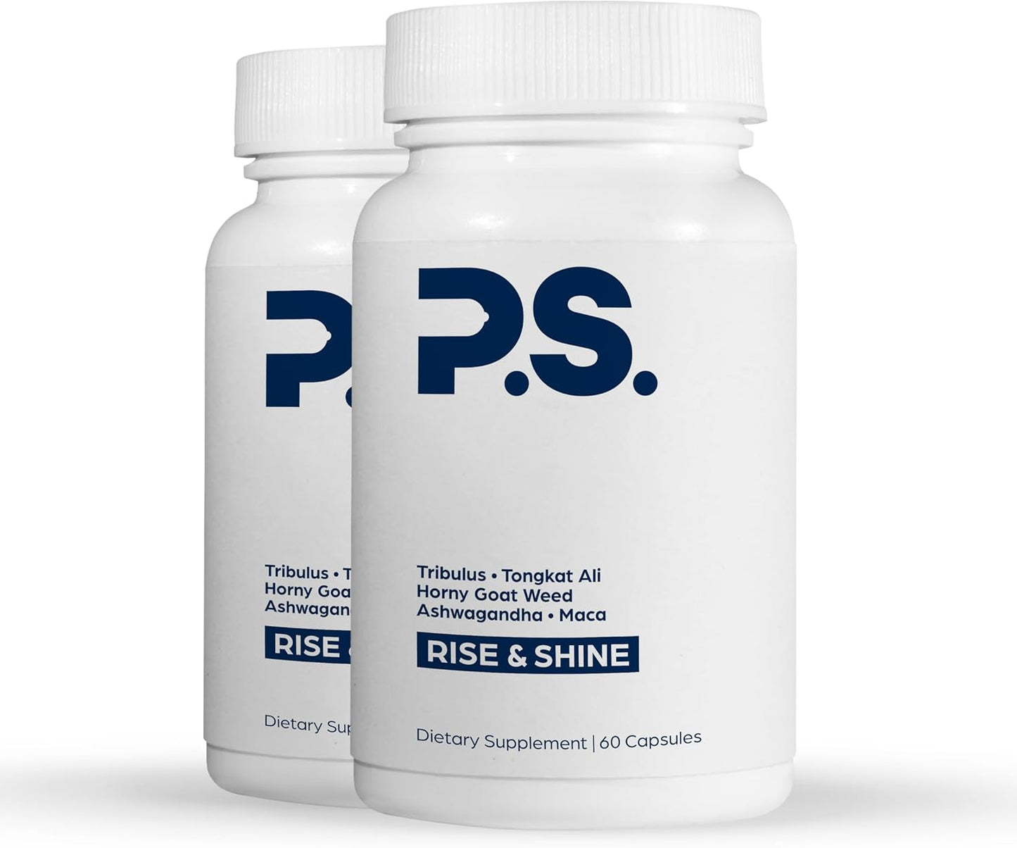 PS Natural Testosterone Booster, D3, Zinc, Horny Goat Weed, 60 Day Supply | Tribulus, tongkat ali, fenugreek, ashwagandha & maca root for men, made in USA, GMP & NSF certified, non-GMO, gluten free