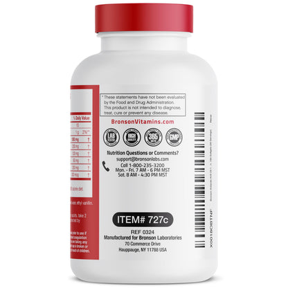 Bronson Antarctic Krill Oil 1000 mg with Omega-3s, 120 Softgels | Heavy Metal Tested, with EPA, DHA, Astaxanthin and Phospholipids, Non-GMO, Gluten Free, Soy Free