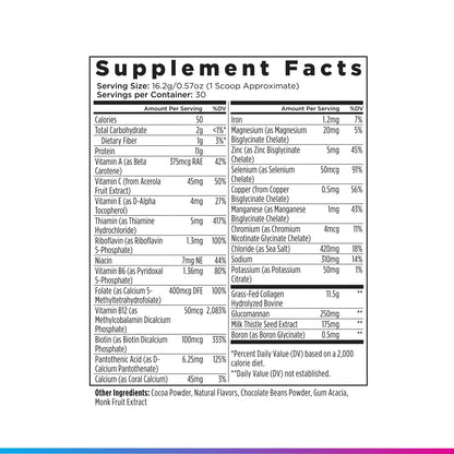 Livingood Daily Collagen Powder for Women and Men, Vanilla, Grass Fed Protein, Hydrolyzed Collagen Peptides with Vitamin C & Multi Vitamins for Hair, Skin, Nail & Gut Health, Gluten Free, 30 Servings