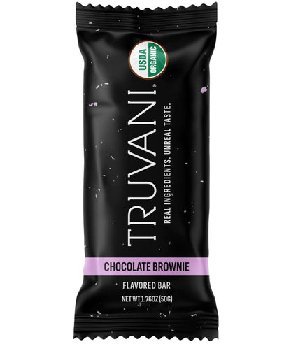 Truvani Plant Based Snack Bars | Variety | 12 Pack | Vegan | 5-8g Protein | USDA Organic and Vegan | Dairy, Soy, and Gluten Free | Individually Wrapped