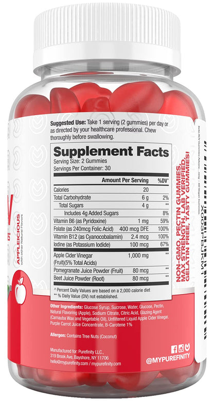 PUREFINITY Keto ACV Gummies to Support Weight Loss and Detox - True Form Keto ACV