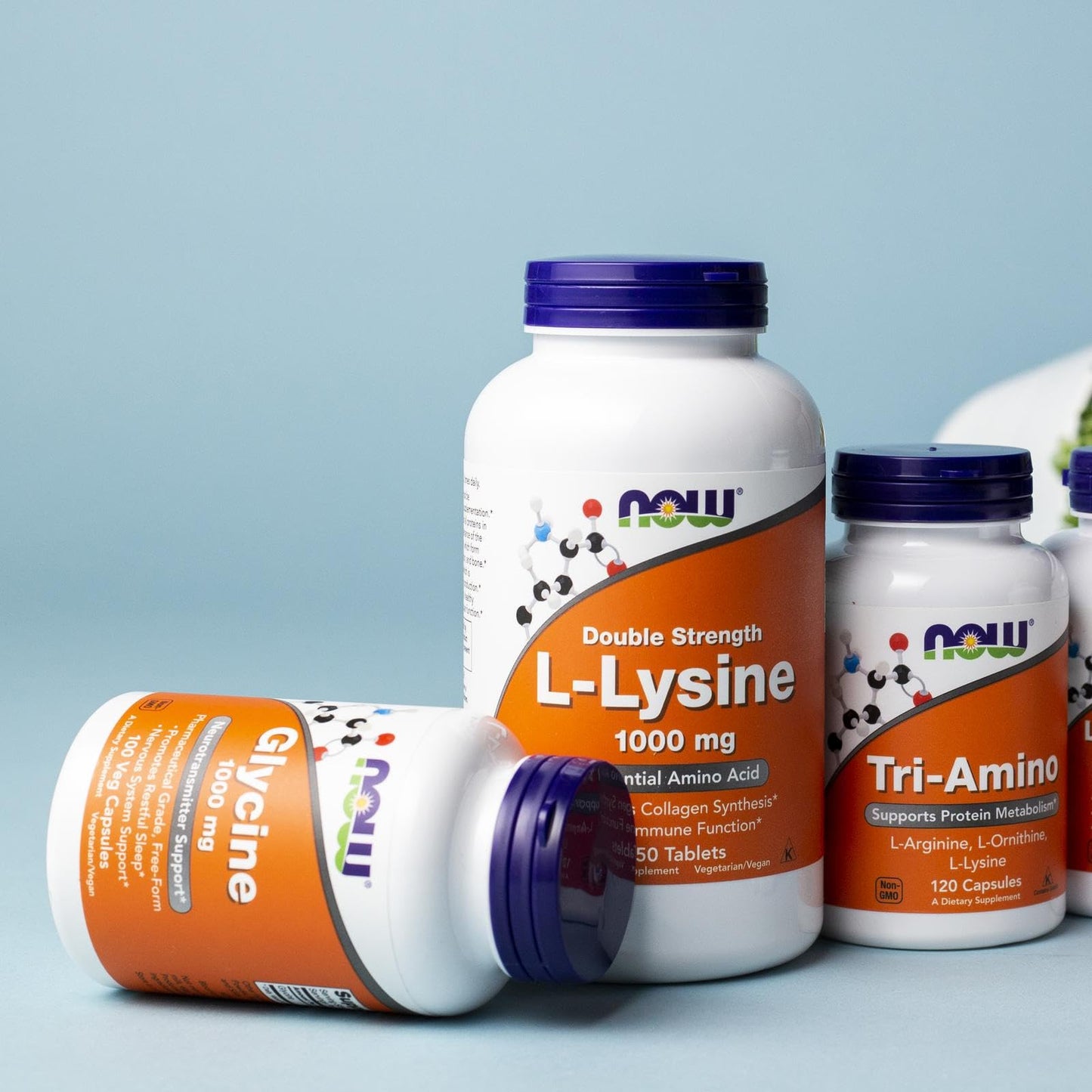 NOW Foods Supplements, Glycine 1,000 mg Free-Form, Neurotransmitter Support*, 100 Veg Capsules