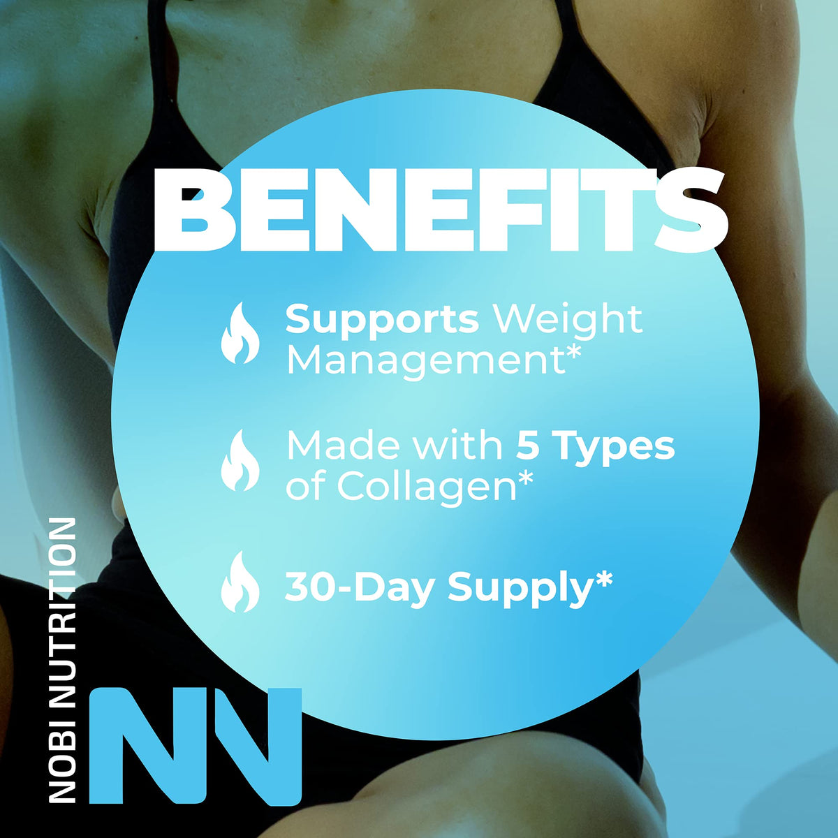 Multi Collagen Protein Peptides Fat Burner Supplements | Types I,II,III,IV, & X With Thermogenic