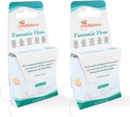 OraWellness Fantastic Floss, Hydroxyapatite Dental Floss for Teeth & Gums