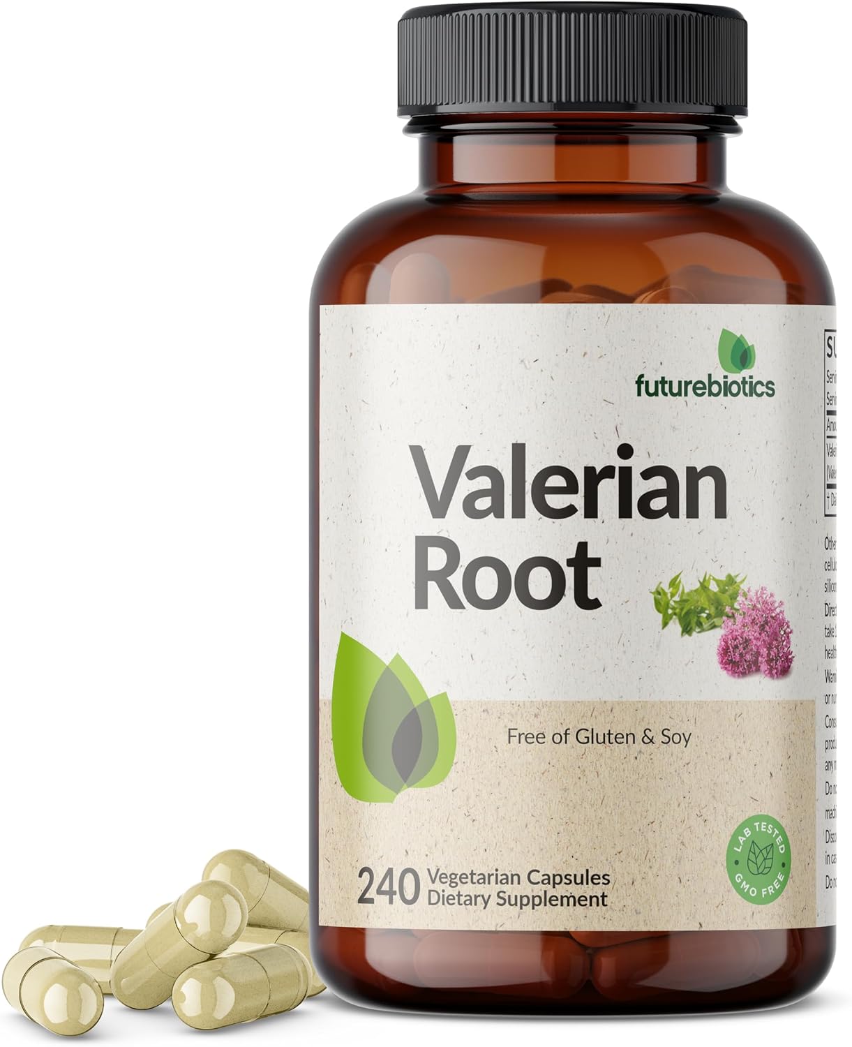Futurebiotics Valerian Root Promotes Relaxation Non-GMO, 240 Vegetarian Capsules
