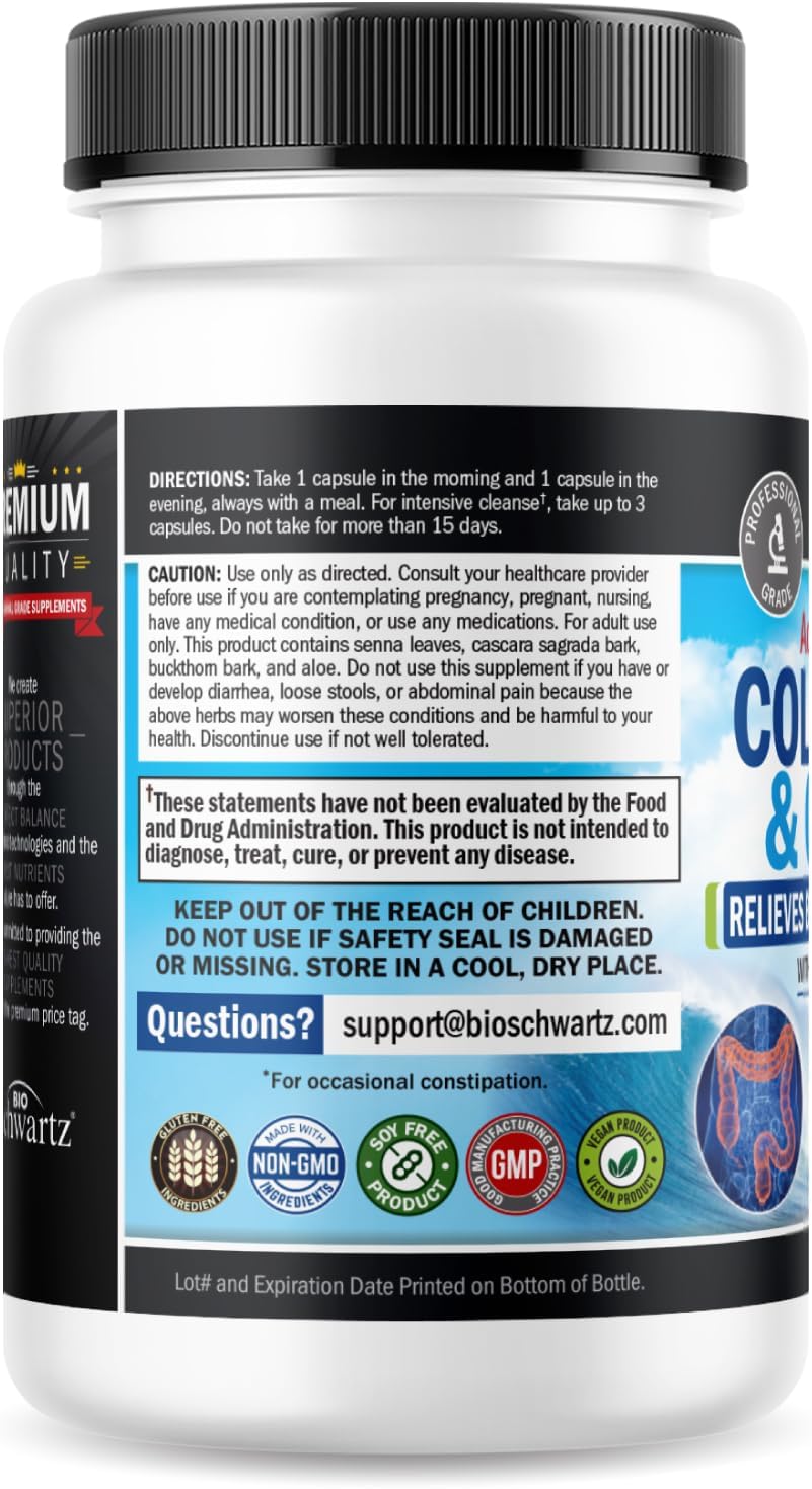 Colon Cleanser and Detox for Digestive Support, 15 Day Fast-Acting Cleanse
